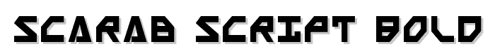 Scarab Script Bold font